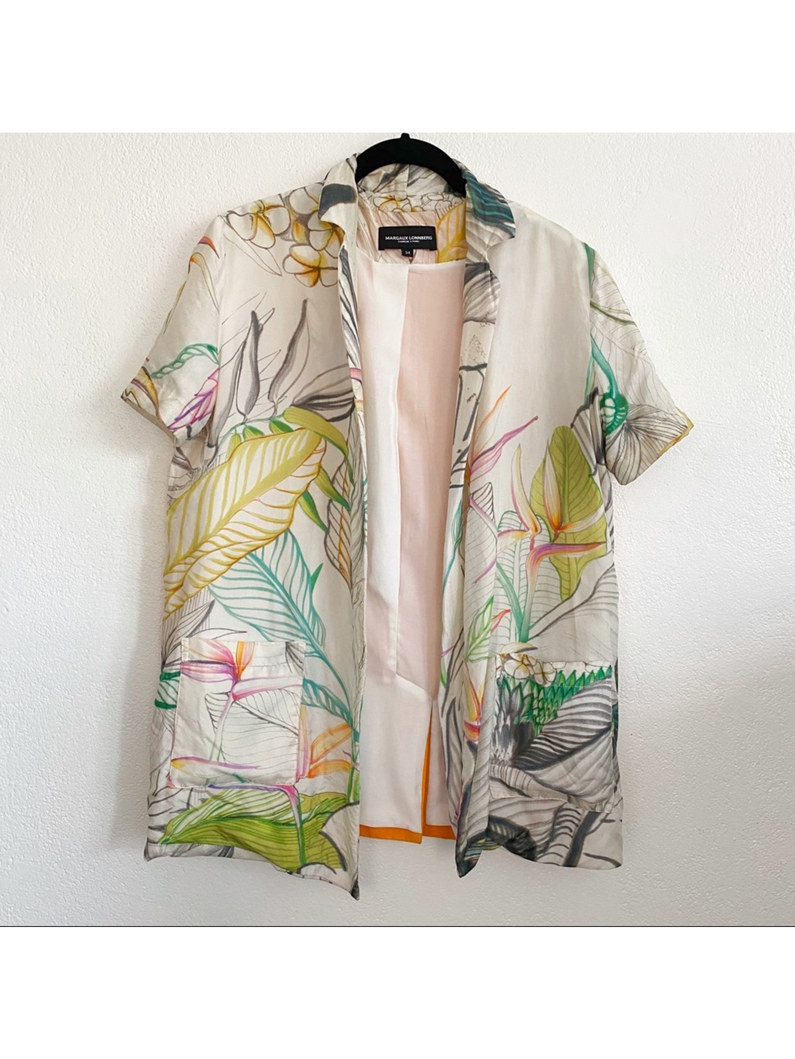Margaux Lonnberg Lola Short Sleeve Kuala Cardigan Size Xs